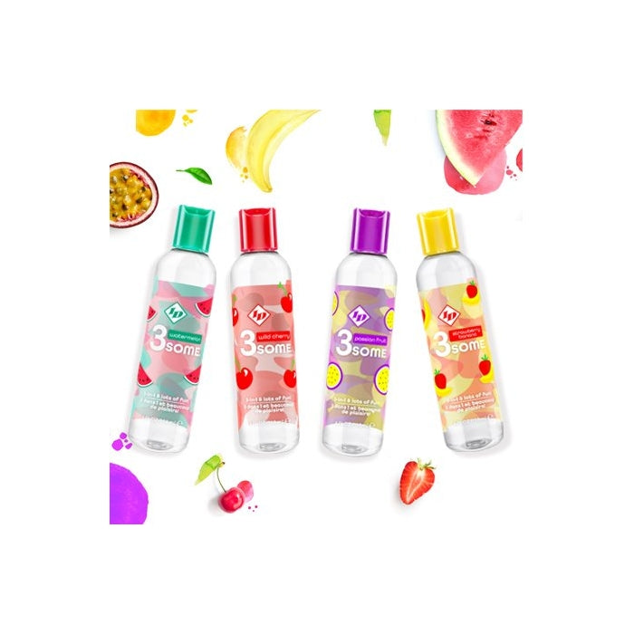 TITLE: ID 3SOME 4FL OZ - STRAWBERRY BANANA BOTTLE