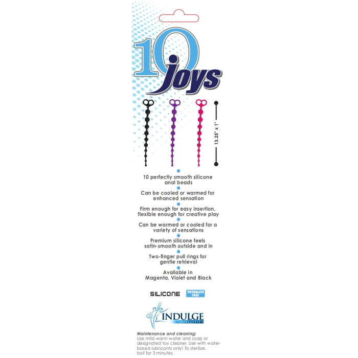 10 JOYS ANAL BEADS - BLACK