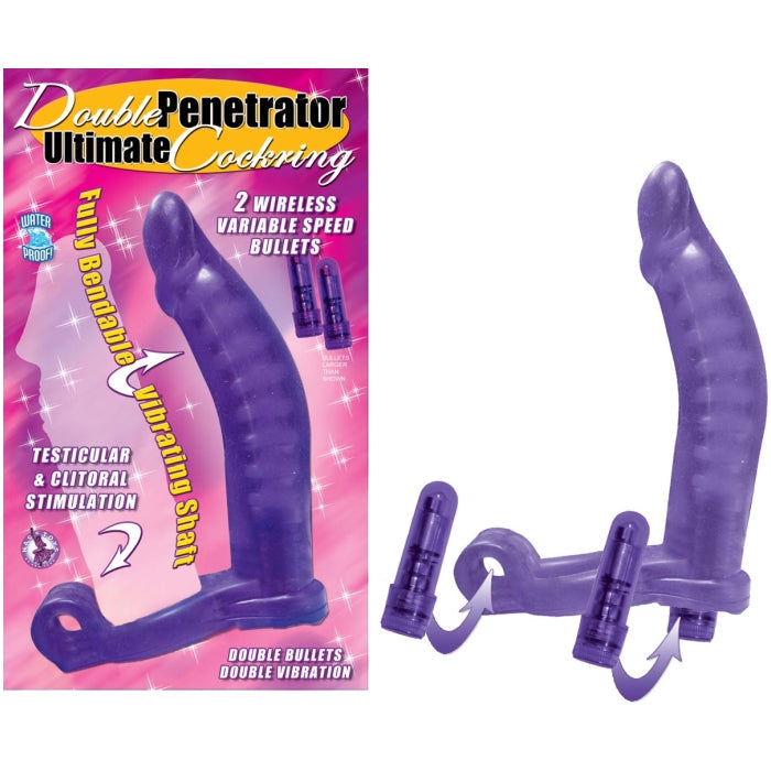 DOUBLE PENETRATOR ULTIMATE COCKRING-PURPLE