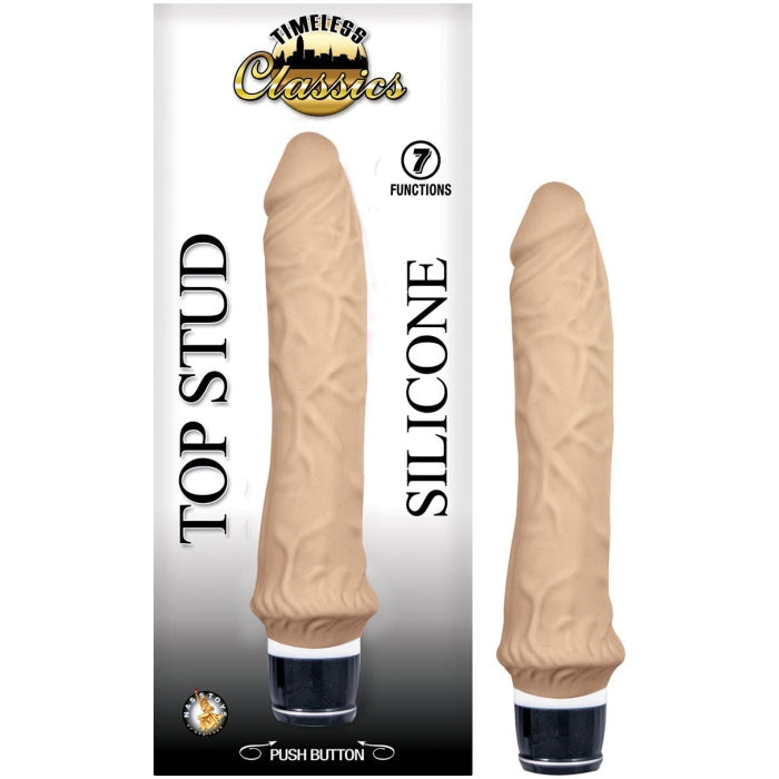 TOP STUD SILICONE VIBE 9.5 FLESH