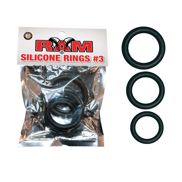 RAM SILICONE RINGS POP BOX - PURPLE/BLUE/BLACK