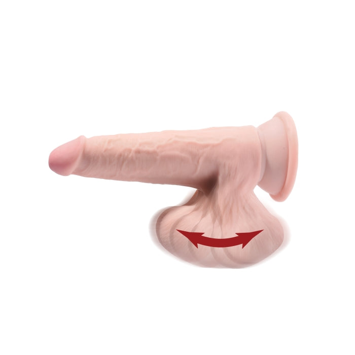 KCP 6" TRIPLE DENSITY COCK WITH SWINGING BALLS - LIGHT