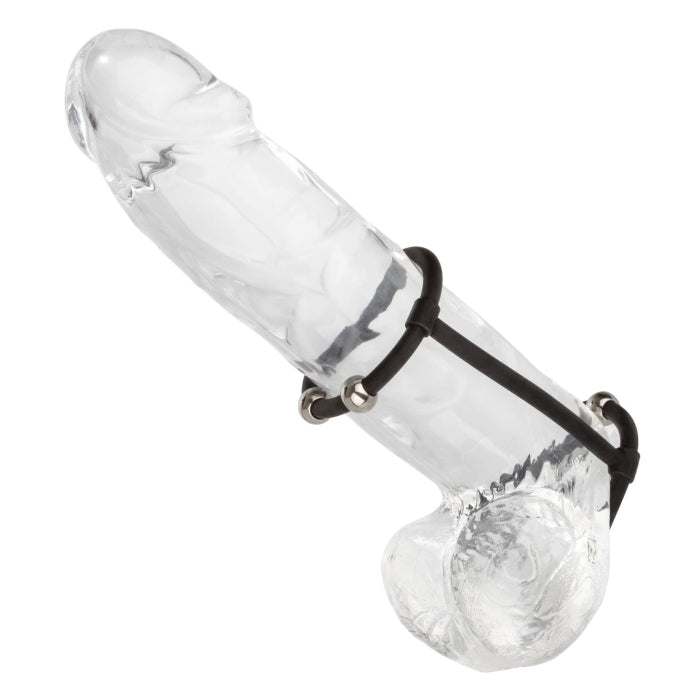 STEEL BEADED SILICONE ENHANCER CAGE - BLACK