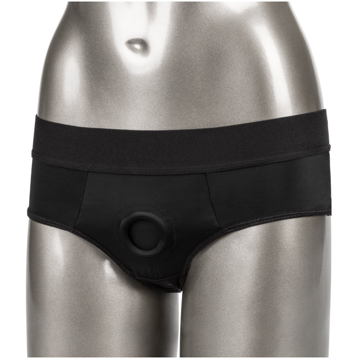 HER ROYAL HARNESS BACKLESS BRIEF S/M - BLACK