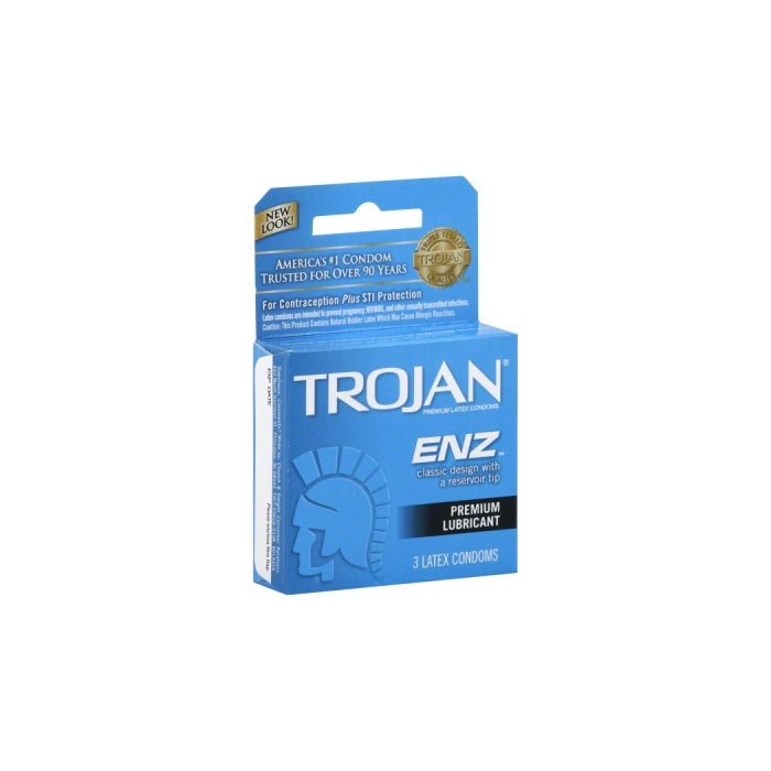 TROJAN 3'S ENZ LUB (BLUE) 6 PACK
