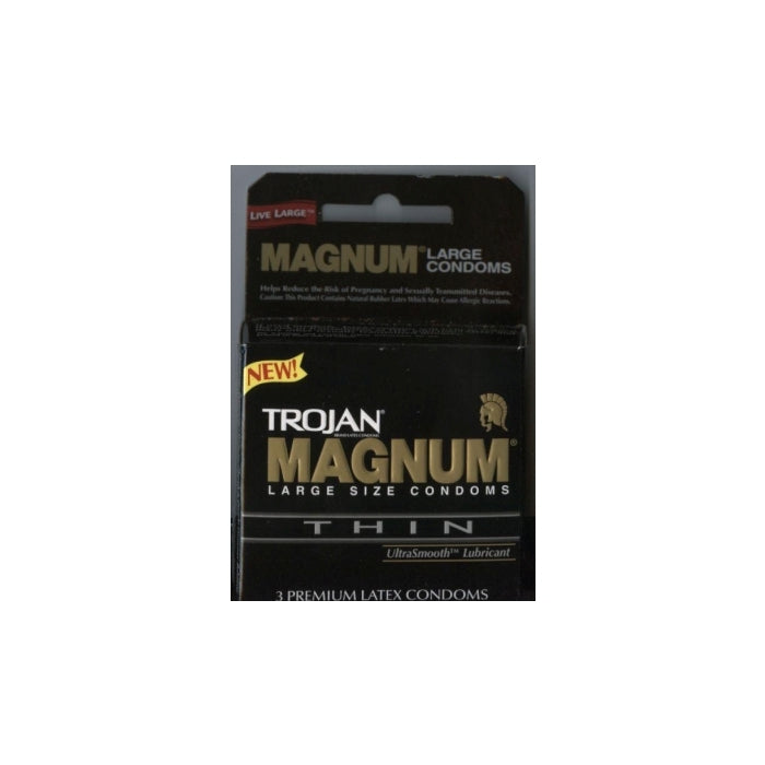TROJAN 3'S MAGNUM THIN LARGE 6 PACK