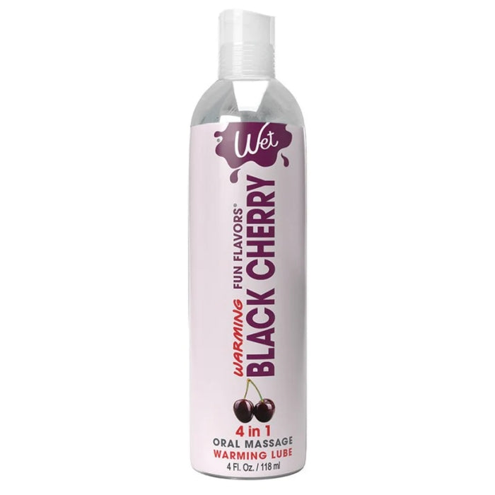 LUBE WARMING 4OZ BLACK CHERRY 4 IN 1