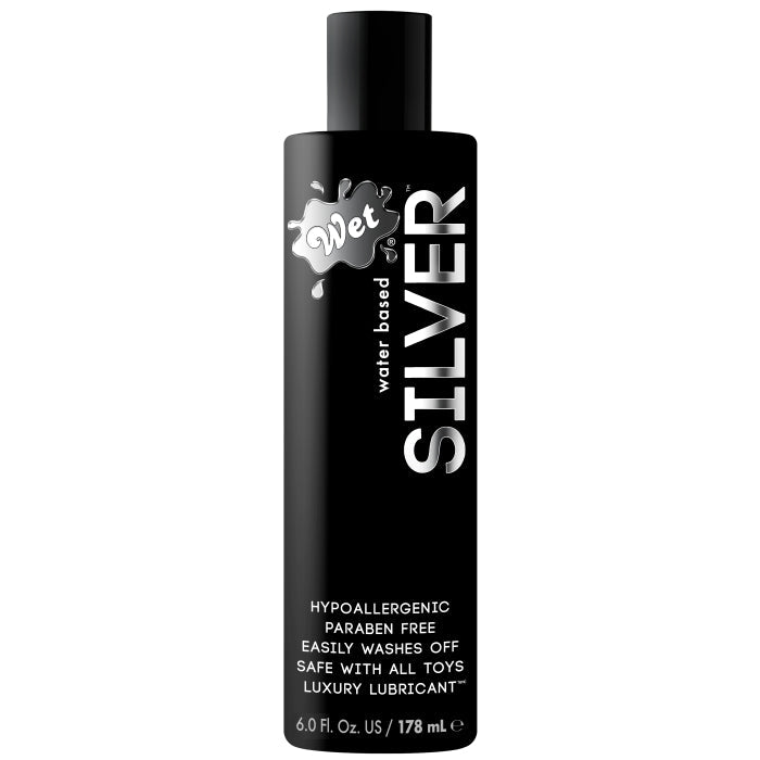 WET SILVER 6OZ WATER BASED LUBRICANT
