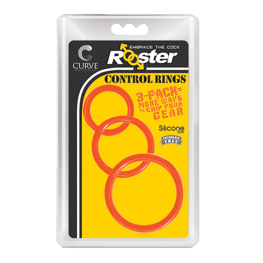 ROOSTER CONTROL RINGS - ORANGE