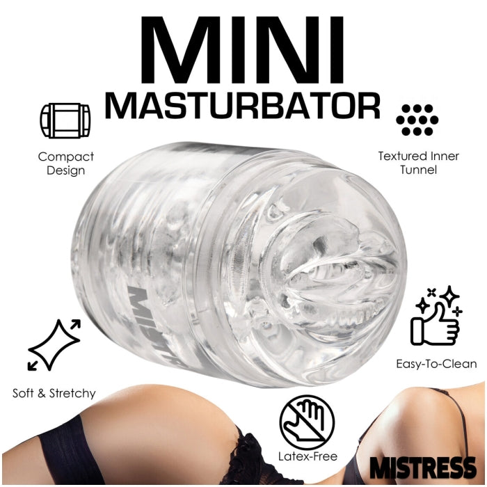 MASTURBATOR CLEAR MISTRESS DOUBLE SHOT ASS/MOUTH MINI
