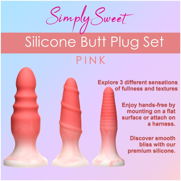 ANAL PLUG BLUE SIMPLY SWEET SILICONE SET