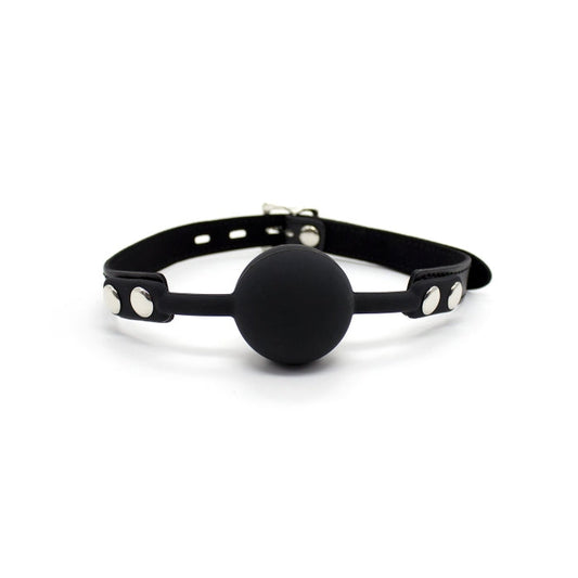 BALL GAG W/LOCK - BLACK
