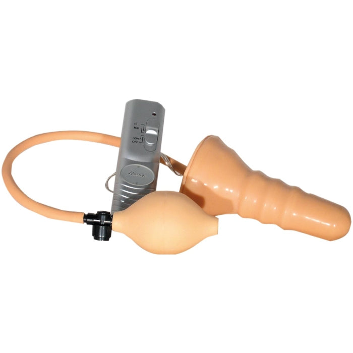 VIBRATING EXPANDABLE BUTT BUSTER-WHITE