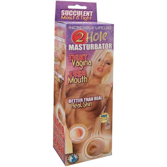 2 HOLE MASTURBATOR-FLESH