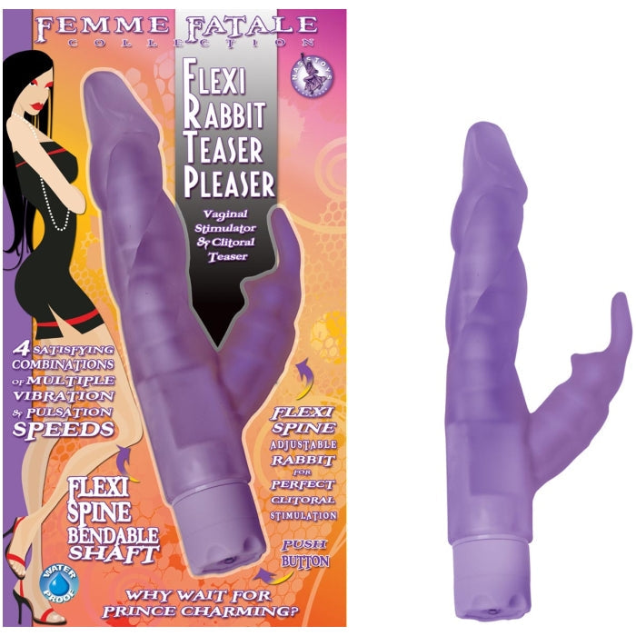 FEMME FATALE FLEXI RABBIT TEASER PLEASER AMETHYST