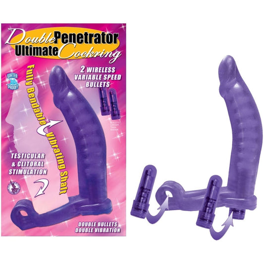 DOUBLE PENETRATOR ULTIMATE COCKRING-PURPLE