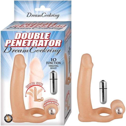 DOUBLE PENETRATOR DREAM COCKRING-FLESH