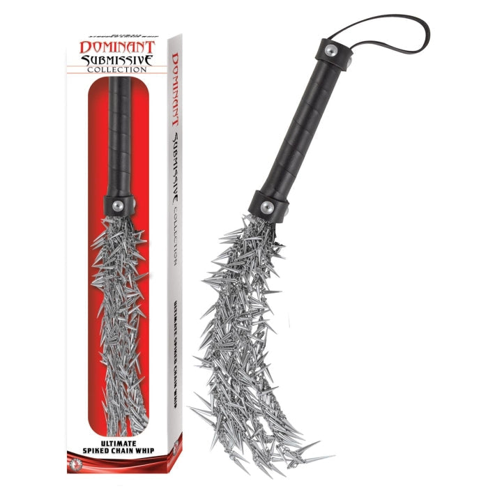 DOMINANT SUBMISSIVE COLLECTION ULTIMATE SPIKED CHAIN WHIP
