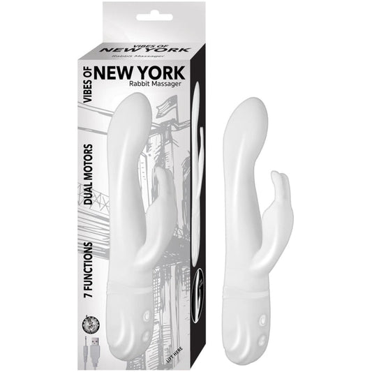 VIBES OF NEW YORK RABBIT MASSAGER-WHITE