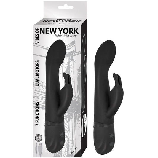 VIBES OF NEW YORK RABBIT MASSAGER-BLACK