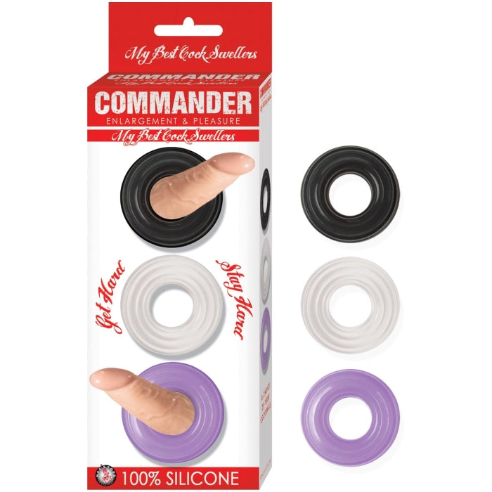 COMMANDER MY BEST COCK SWELLER-CLEAR, SMOKE, PURPLE