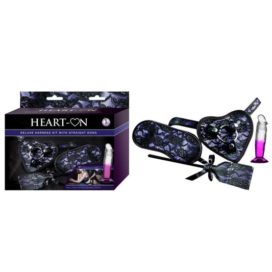HEART-ON DELUXE HARNESS KIT WITH STRAIGHT DONG-PURPLE