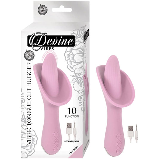 DEVINE VIBES VIBRO TONGUE CLIT HUGGER-PINK
