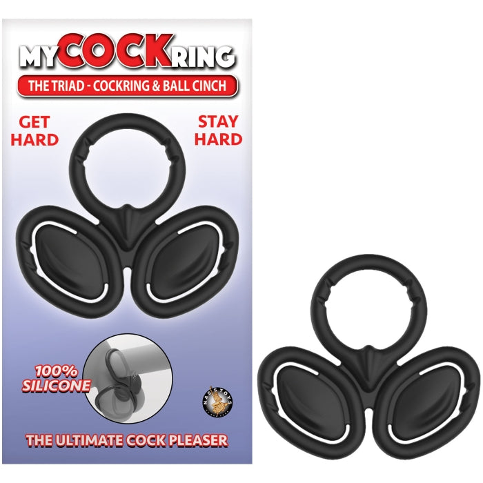MY COCKRING THE TRIAD-COCKRING & BALL CINCH-BLACK