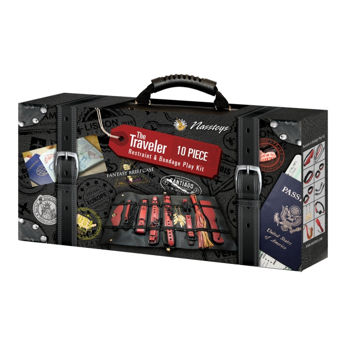 THE TRAVELER 10 PIECES RESTRAINT & BONDAGE PLAY KIT