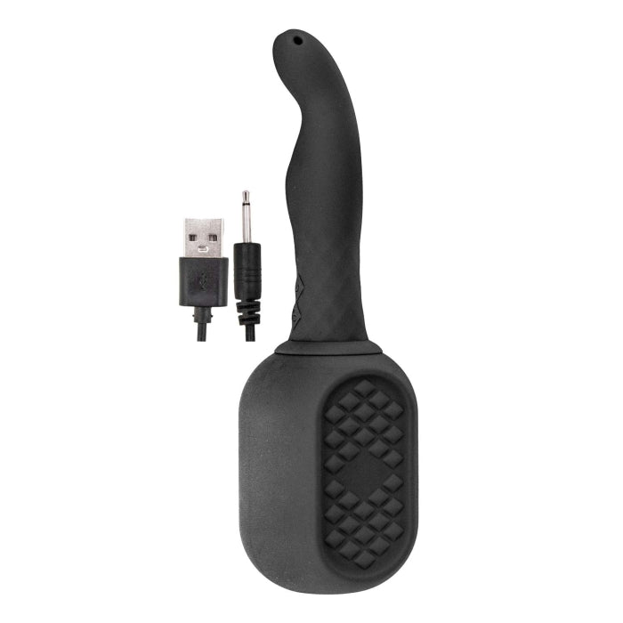 VIBRATING DOUCHE-BLACK