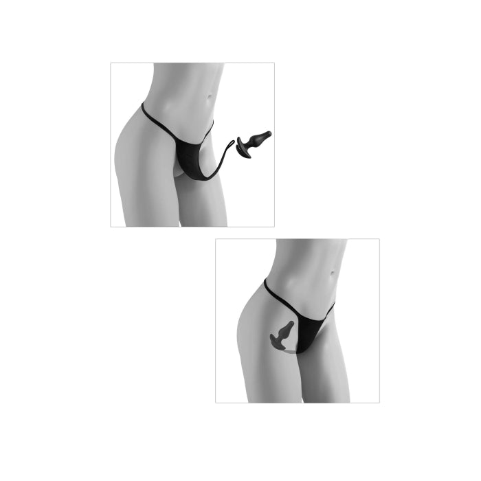* 5% OFF! * HOOKUP PANTIES CROTCHLESS PLEASURE PEARLS - FITS S-L