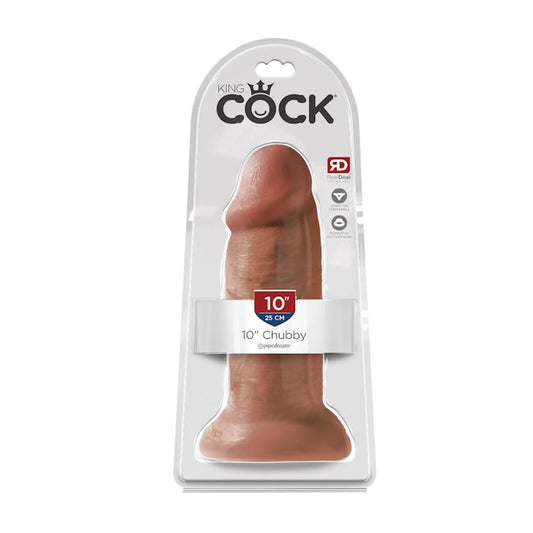 DILDO CHUBBY 10" TAN KING COCK