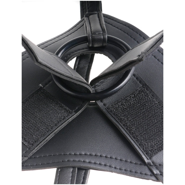 KING COCK STRAP-ON HARNESS WITH 9" COCK - BLACK