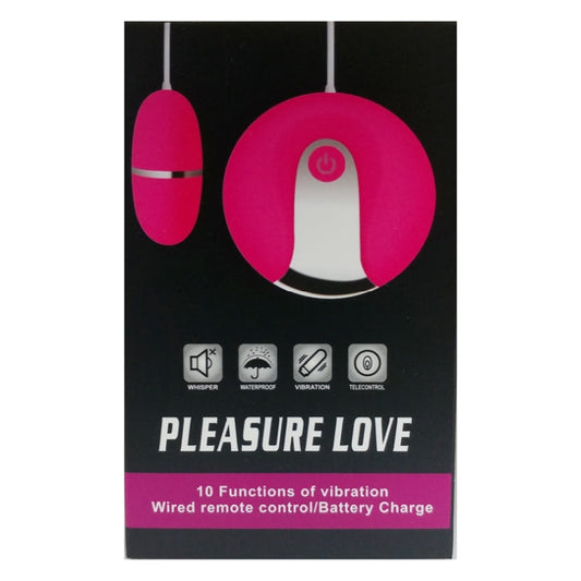 PLEASURE LOVE WIRED REMOTE CONTROL - RED