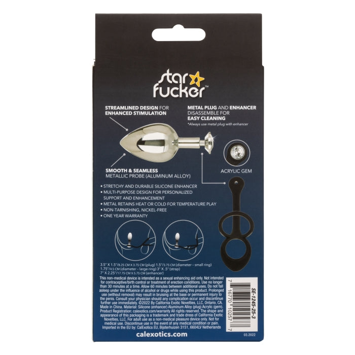 STAR FUCKER XL TEARDROP PLUG - BLACK