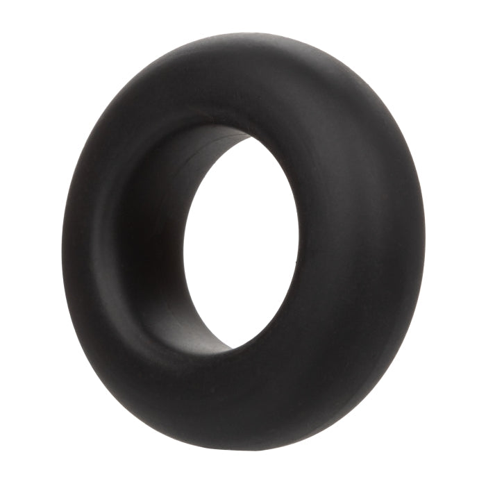 COCK RING BLACK ALPHA LIQUID SILICONE PROLONG SET OF 2