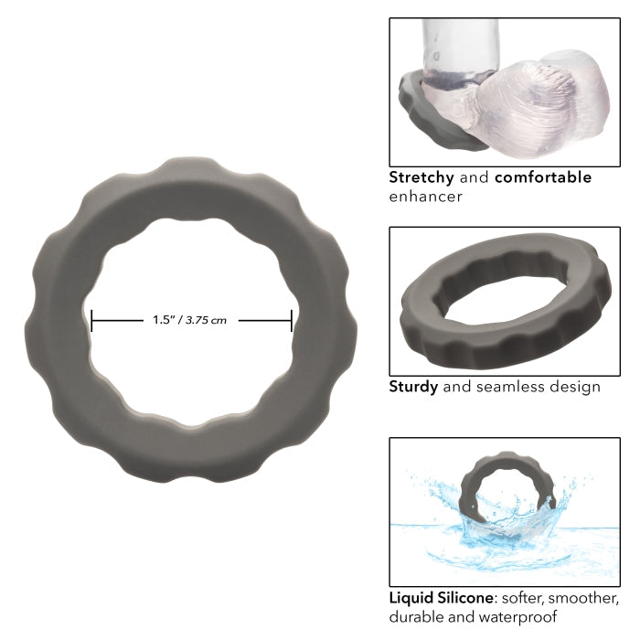 ALPHA LIQUID SILICONE ERECT RING - GRAY