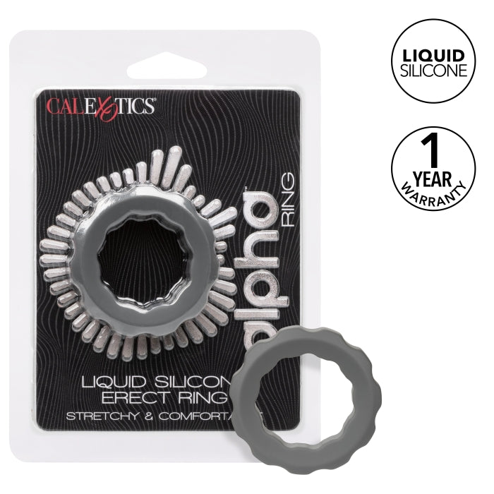 ALPHA LIQUID SILICONE ERECT RING - GRAY