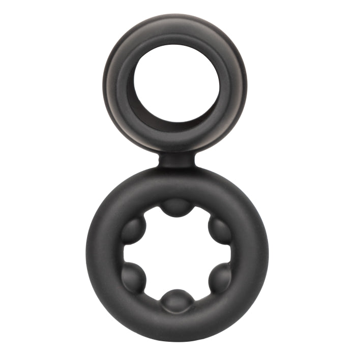 ALPHA LIQUID SILICONE DUAL MAGNUM RING - BLACK