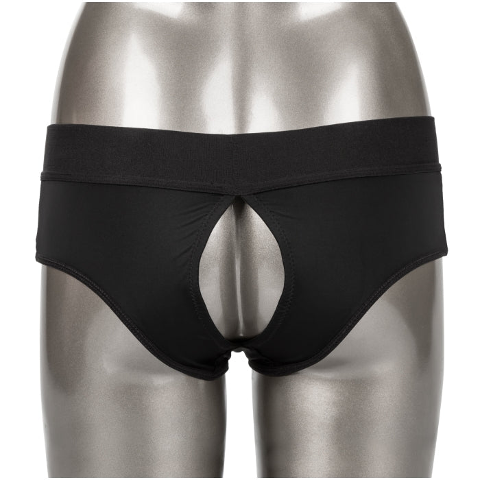 HER ROYAL HARNESS BACKLESS BRIEF S/M - BLACK