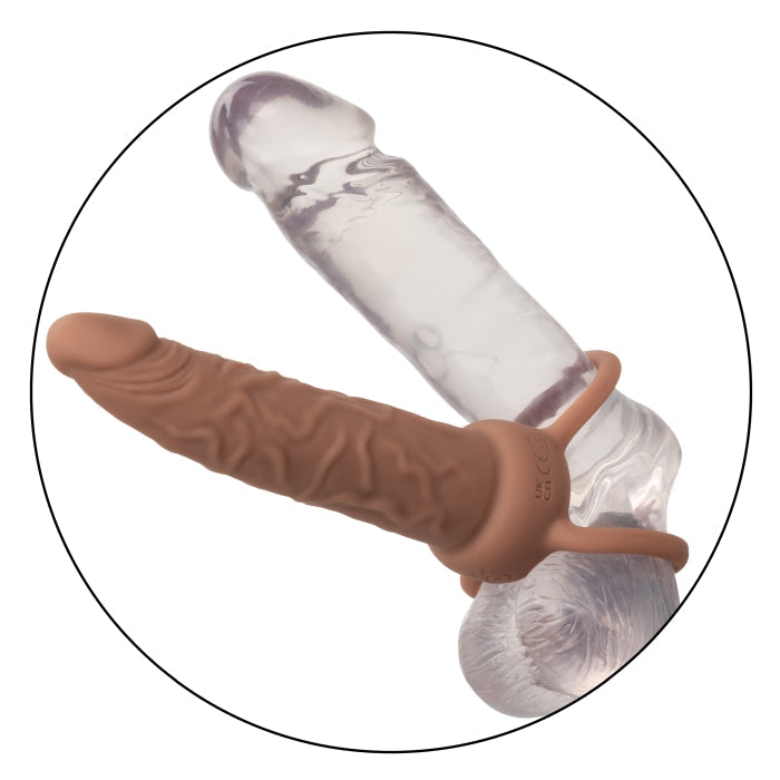 PERFORMANCE MAXX RECHARGEABLE DUAL PENETRATOR - BROWN