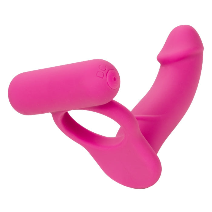 SILICONE RECHARGEABLE DOUBLE DIVER - PINK