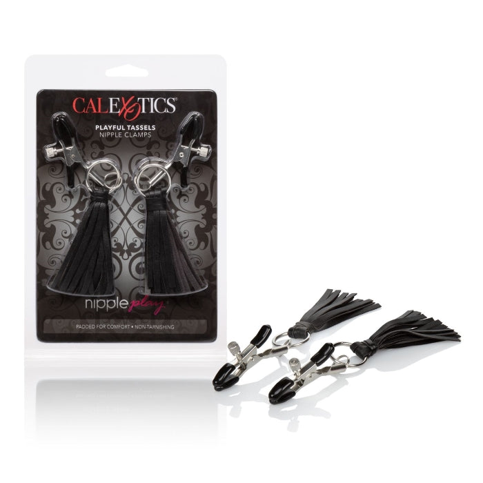 NIPPLE PLAY PLAYFUL TASSELS NIPPLE CLAMPS - BLACK