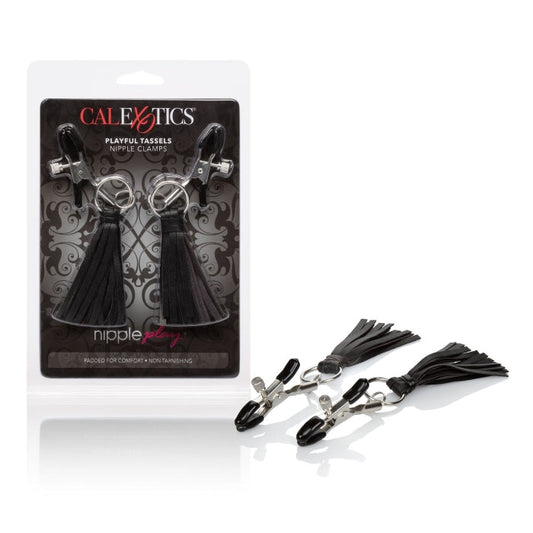 NIPPLE PLAY PLAYFUL TASSELS NIPPLE CLAMPS - BLACK
