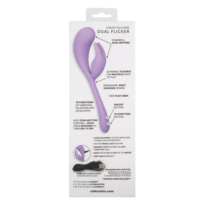 ELLE LIQUID SILICONE DUAL FLICKER