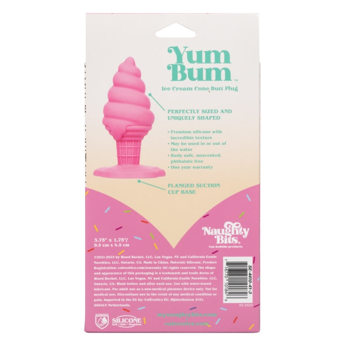NAUGHTY BITS YUM BUM ICE CREAM CONE BUTT PLUG