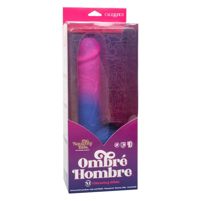 NAUGHTY BITS OMBRE HOMBRE XL VIBE DILDO