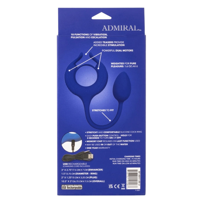 ADMIRAL PLUG AND PLAY WEIGHTED COCK RING