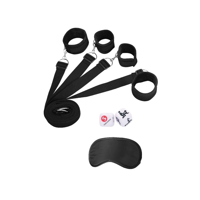 BED BINDING RESTRAINT KIT - BLACK