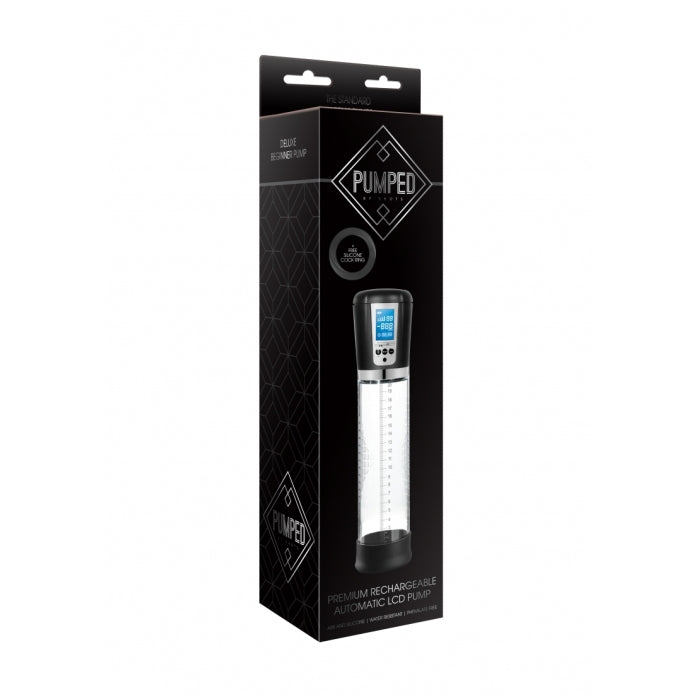 PREMIUM RECHARGEABLE AUTOMATIC LCD PUMP - TRANSPARENT